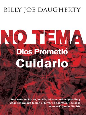 cover image of No tema Dios prometio cuidarlo